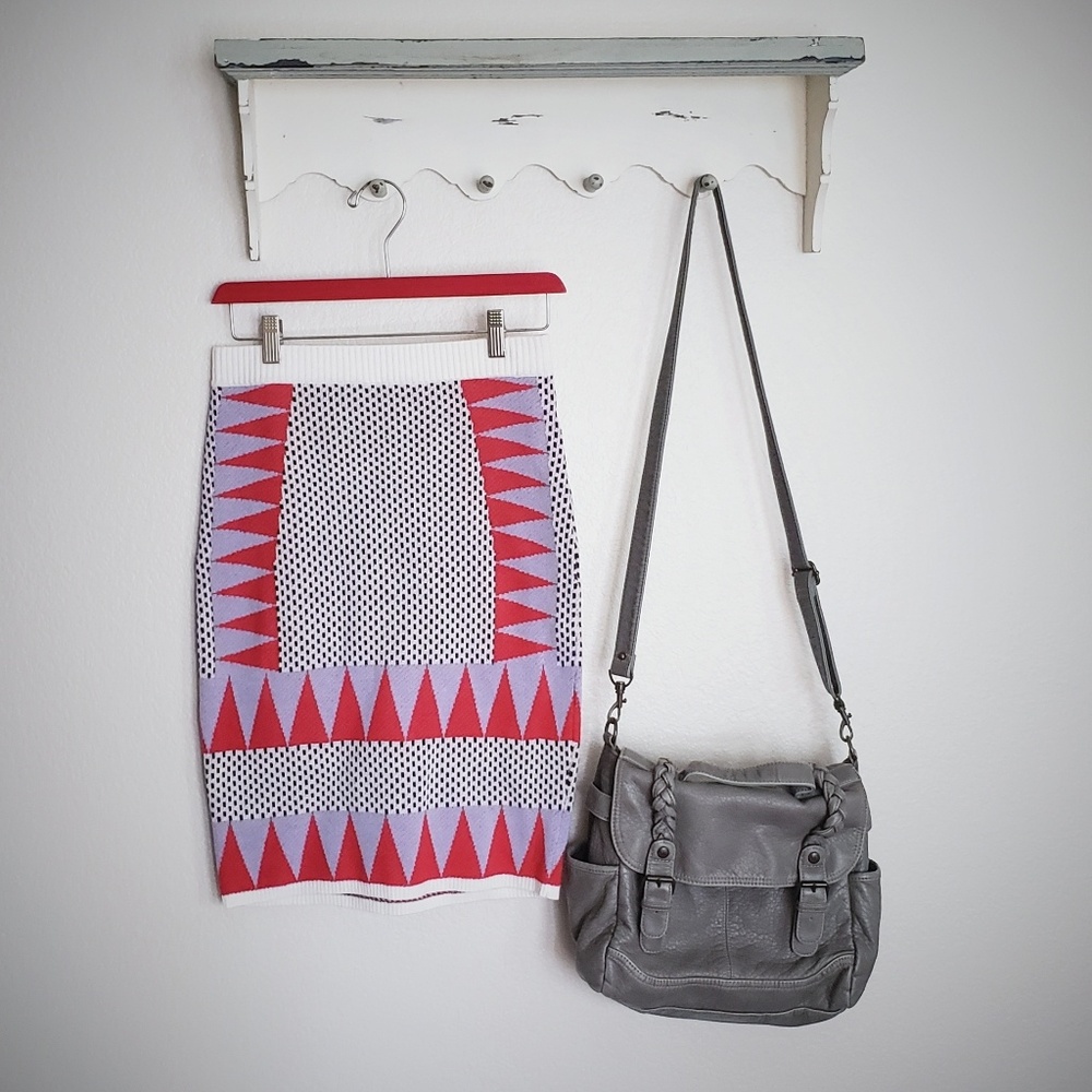 English Factory | Aztec Print Sweater Skirt